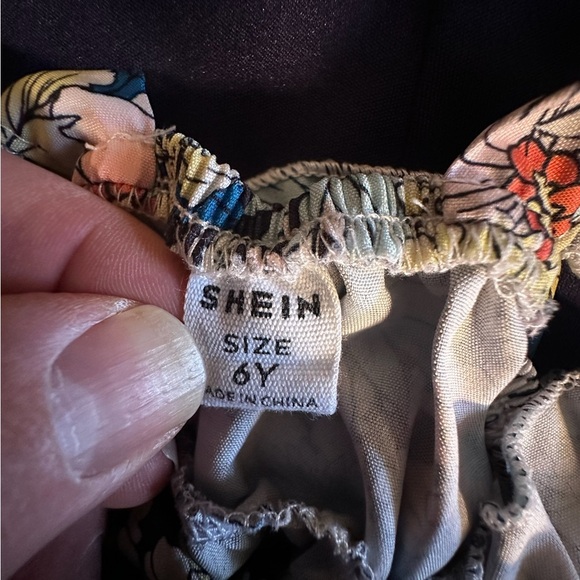 SHEIN Pink and Blue Floral Ruffled Tiered Sundress - Picture 8 of 8